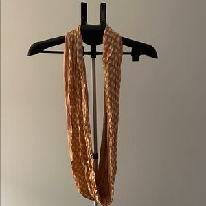 Chic Orange Polka Dot Scarf